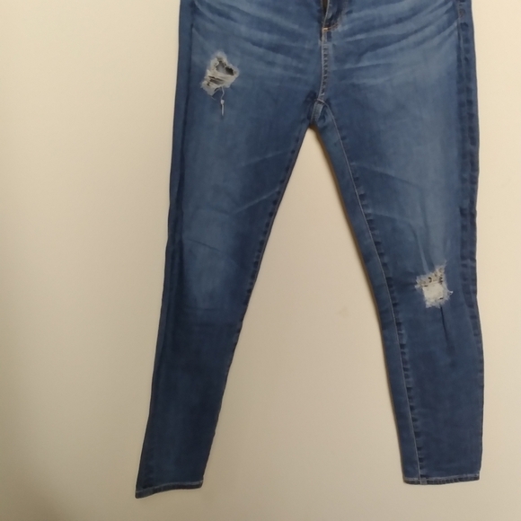 AG For Anthro Medium Wash Stevie Slim Straight Ankle Jeans Size 25 Regular - Picture 7 of 14